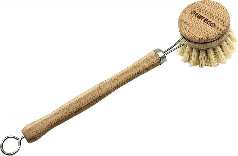 Bamboo Handle Dish Brush with Sisal Bristles V2878