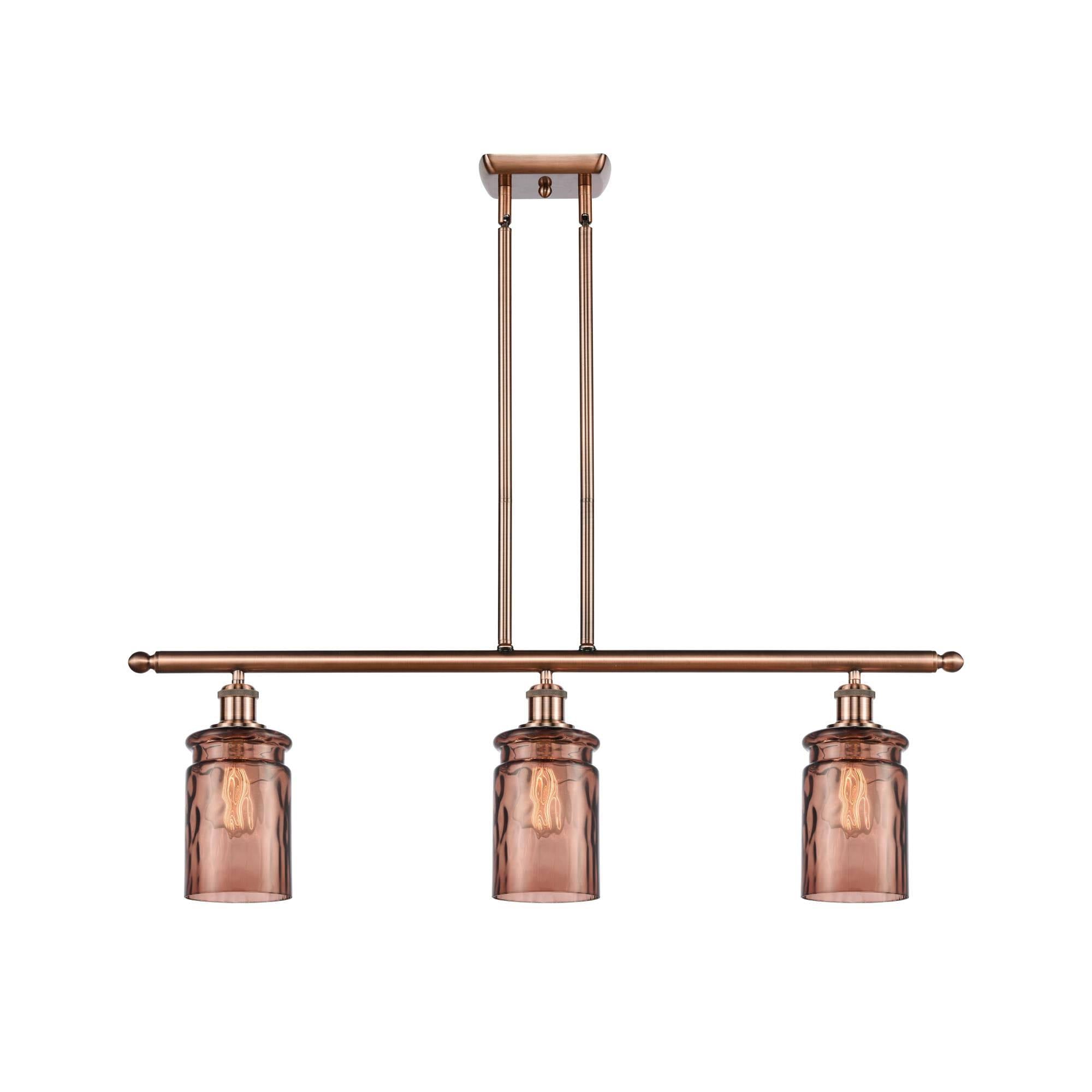 Black Antique Brass 3 Light Island Light J71594