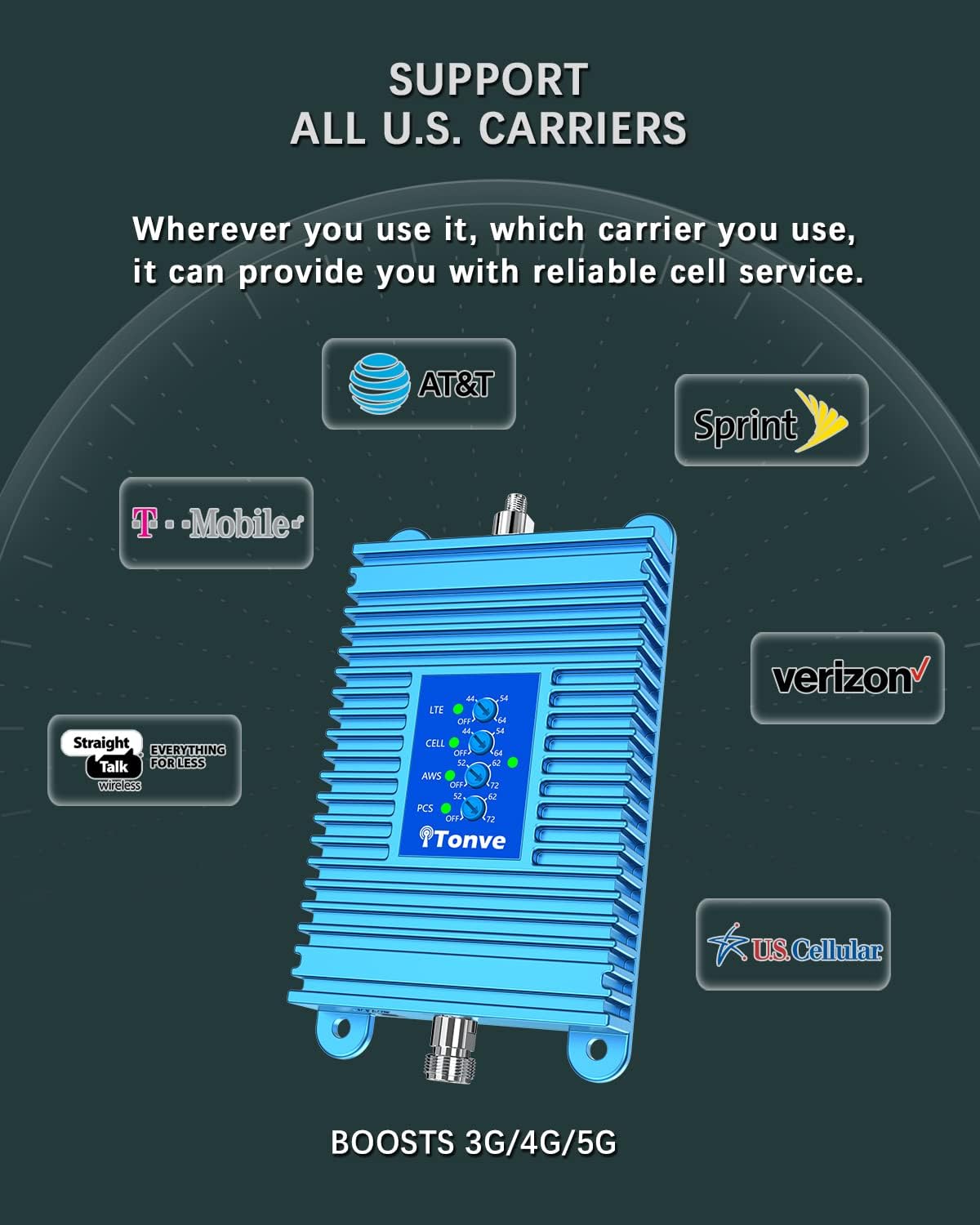 Cell Phone Signal Booster for 4G LTE & 5G E39550
