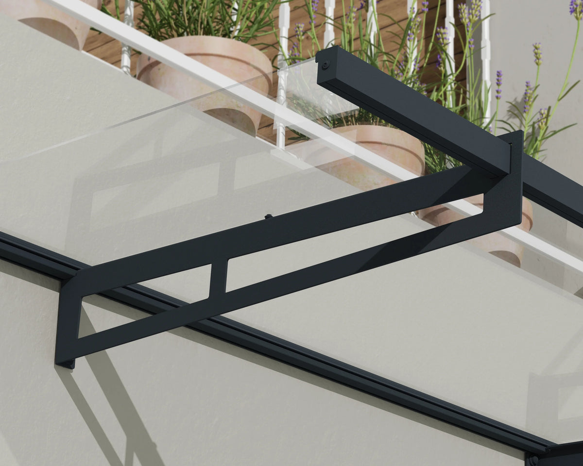 Acrylic Awning Gray/Clear N977