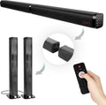TV Sound Bar with 4 Driver Speakers, Optical/AUX/TF/USB Connection, Remote Control, Wall Mountable Y6300