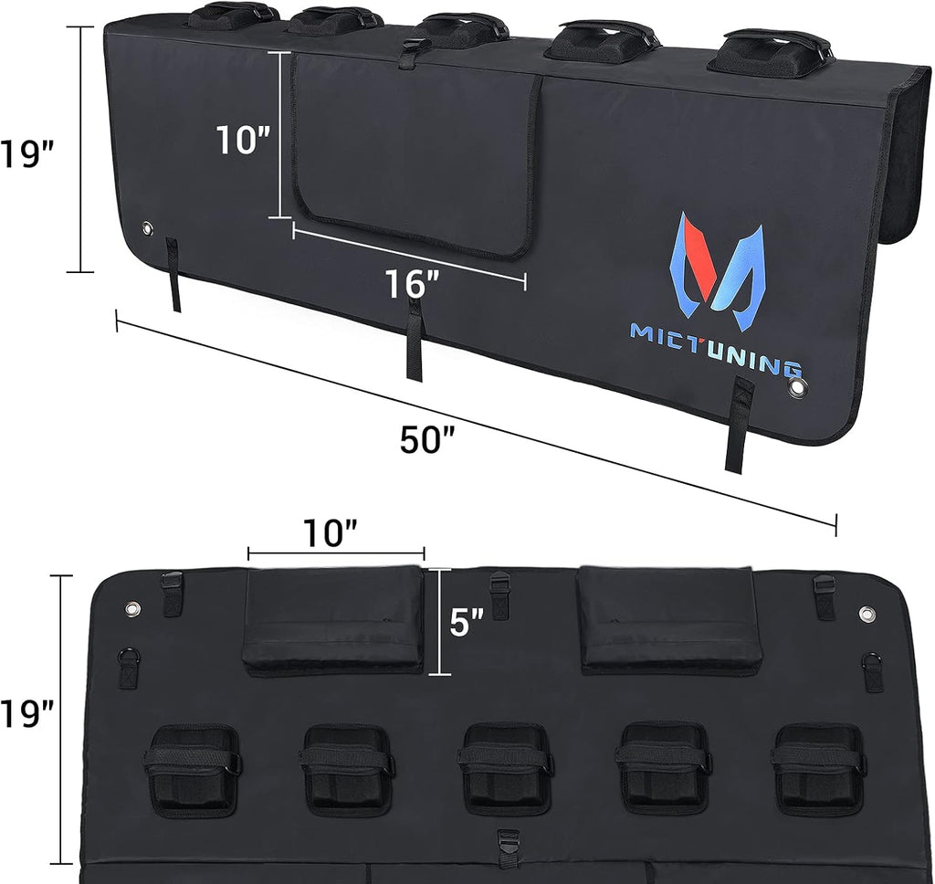 Upgrade Tailgate Pad for Bike Trucks, Bicycle Tailgate Mat for Mountain Bike Carrier up to 5 Bikes U15705