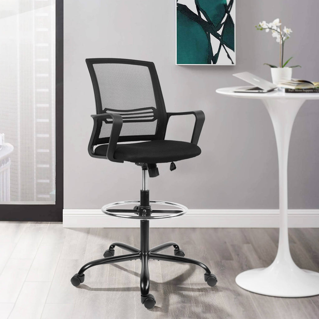 Black Adjustable Height Swivel Task Chair F36394