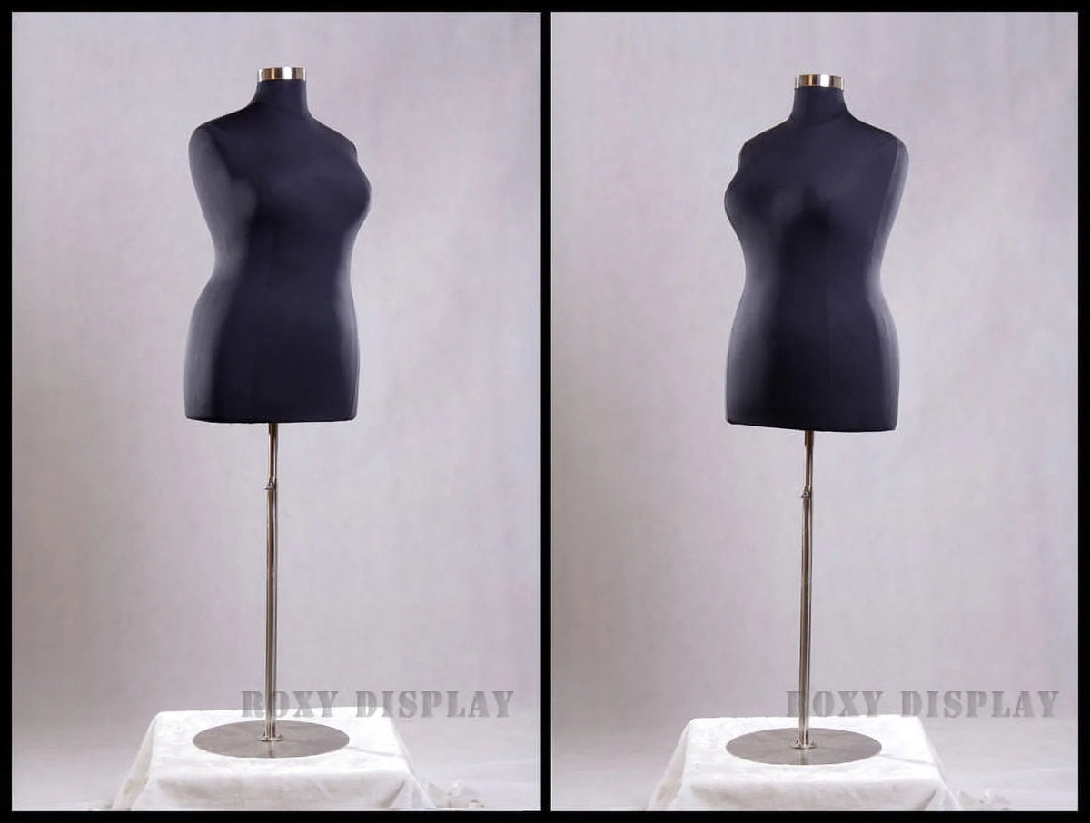 Black Female Large Plus Size 18-20 Mannequin Dress Body Form Z2485