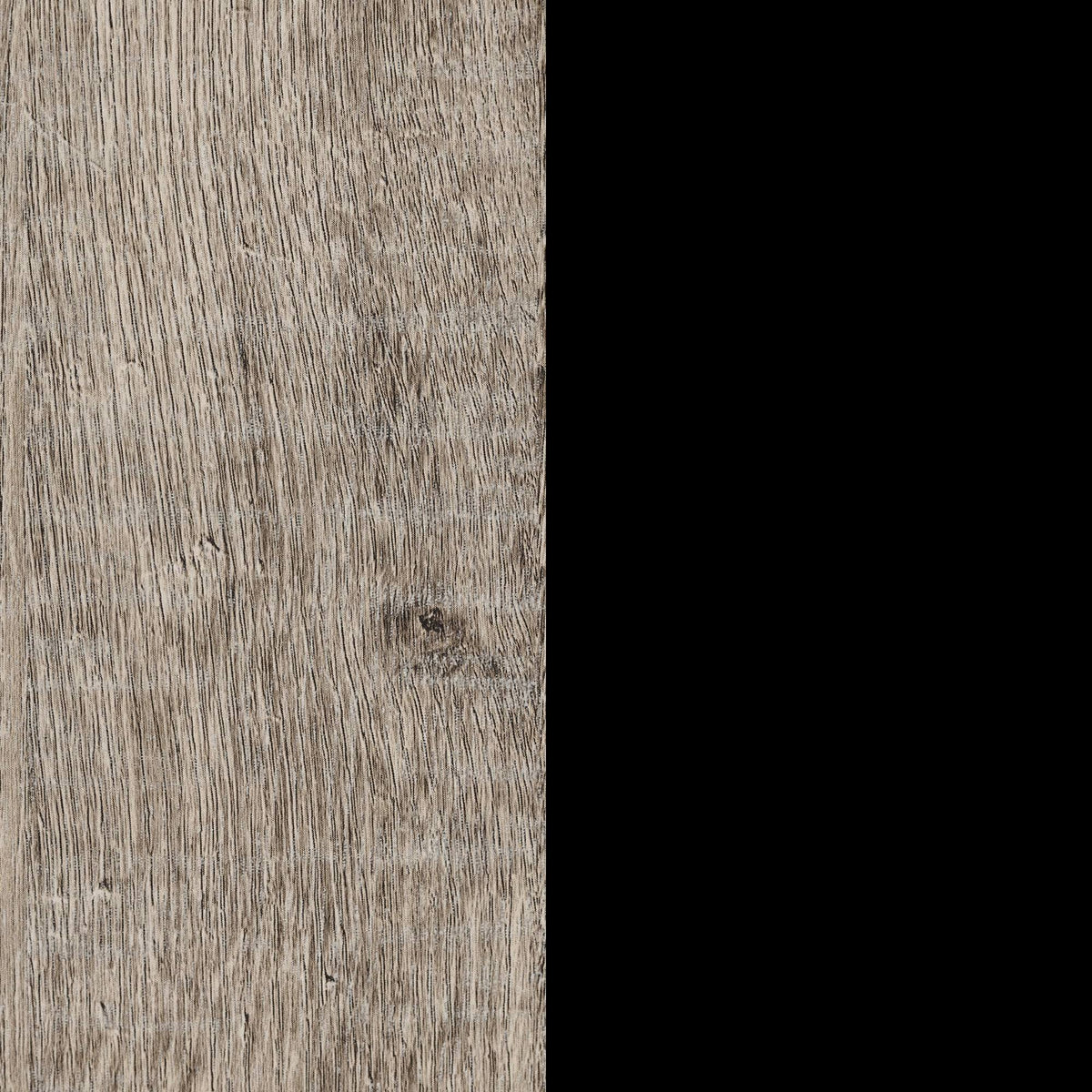 Matte Black/Weathered Oak Desk with Drawers F829