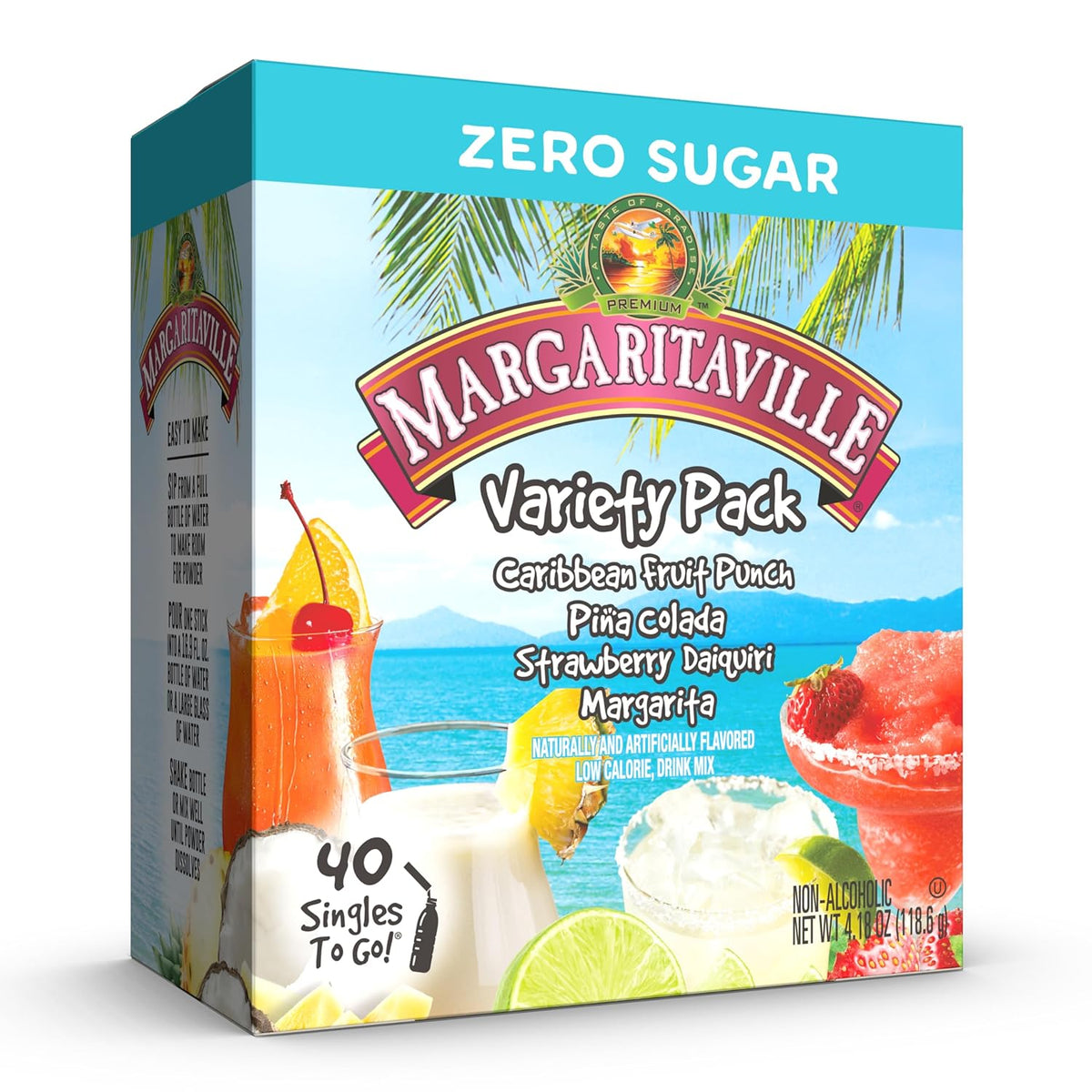 Variety Pack Water Drink Mix, 40 Single Servings T503