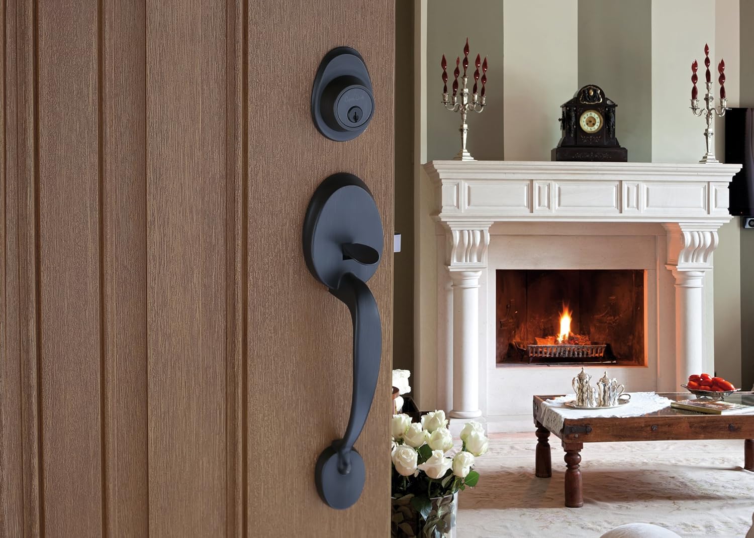Front Door Handle Set, Tuscan Bronze X2316