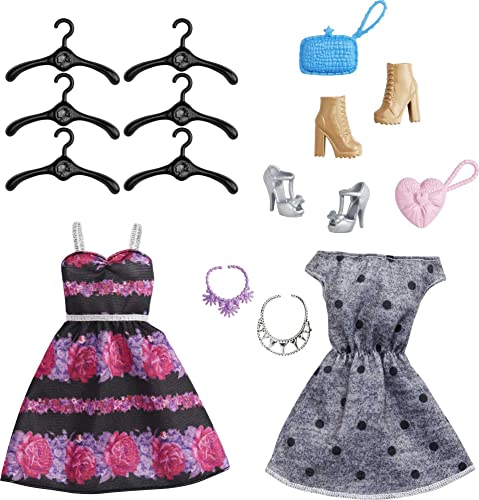 Blonde Fashion Doll & Pink Closet Playset with Clothes & 12 Accessories X639