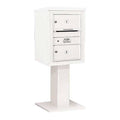 White 2 Door Pedestal Mailbox N43960