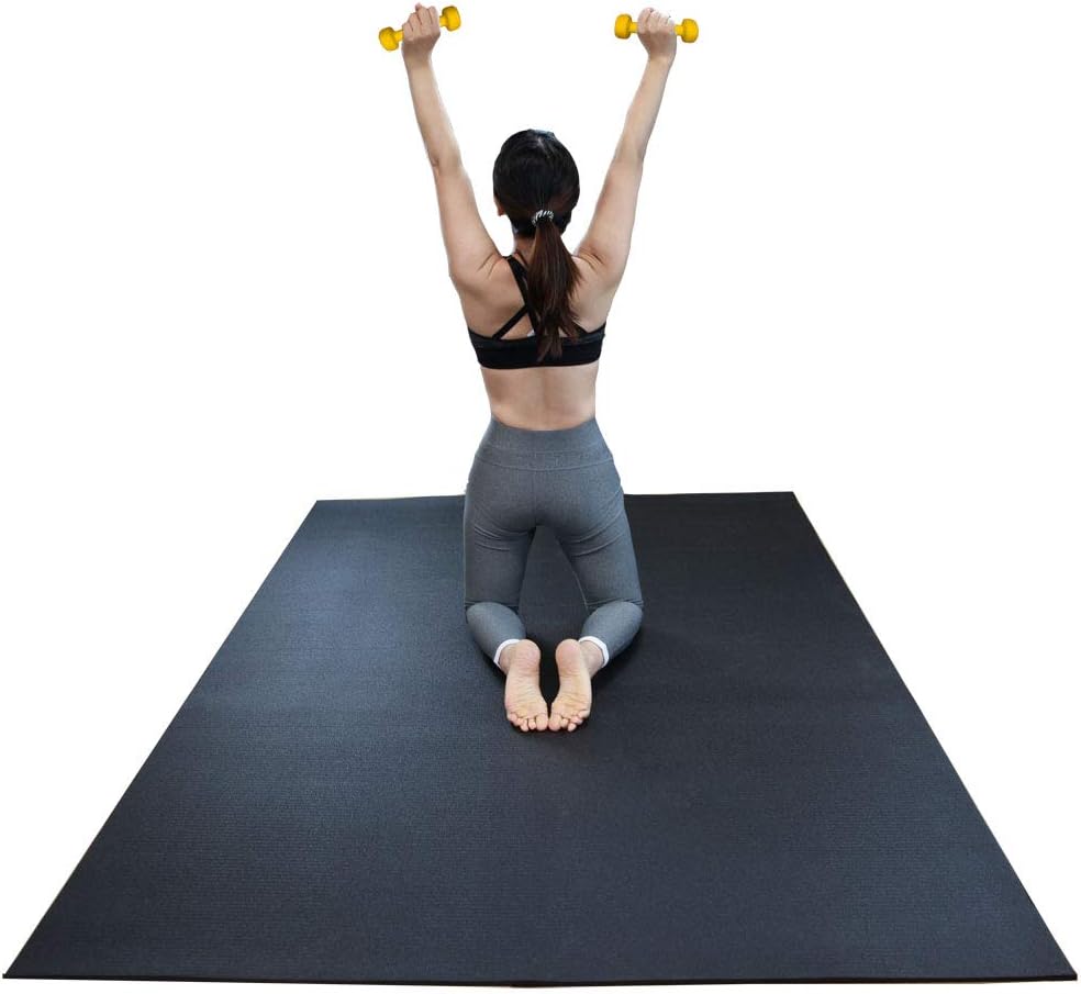 Black High Density Exercise Mat 6 x 4 ft S494