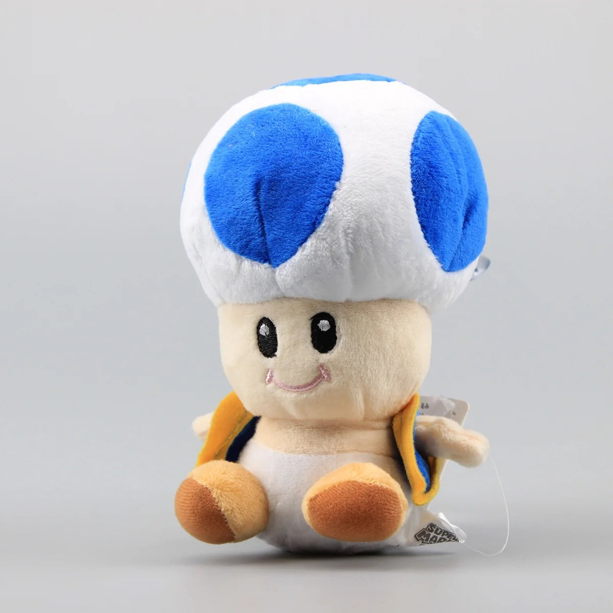 Blue Toad Plush Mushroom Toy 7'' T7089