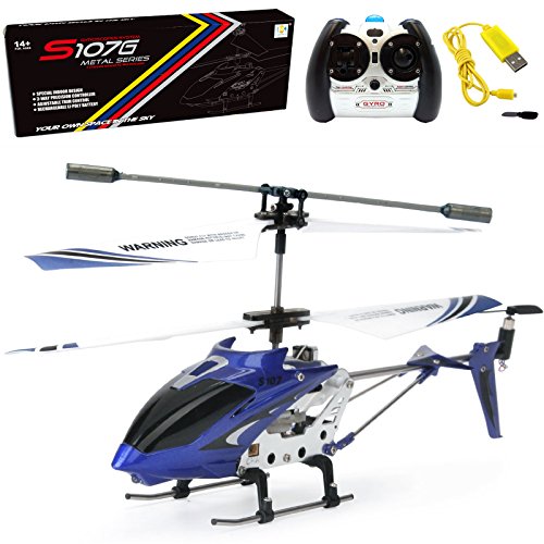 Blue 3.5 Channel Mini RC Helicopter N710563