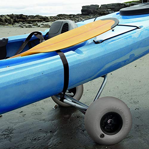 Kayak Canoe Jon Boat Carrier with 10 Inch Balloon Beach Wheels and Strap G398135