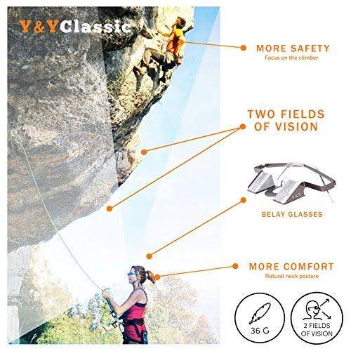Bordeaux Red Vertical Belay Glasses T5629