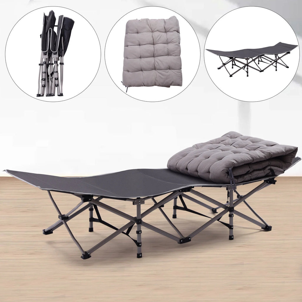 Folding Camping Cot with Mattress O6713