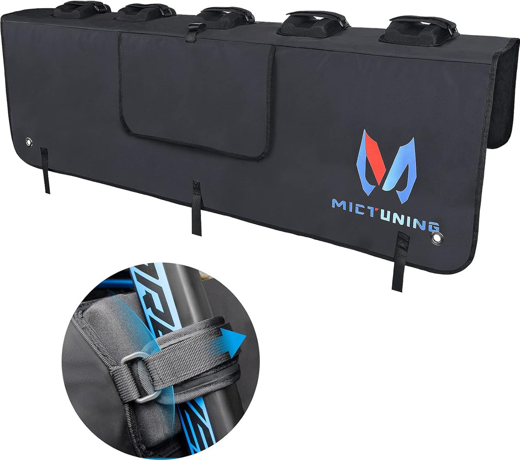 Upgrade Tailgate Pad for Bike Trucks, Bicycle Tailgate Mat for Mountain Bike Carrier up to 5 Bikes U15705