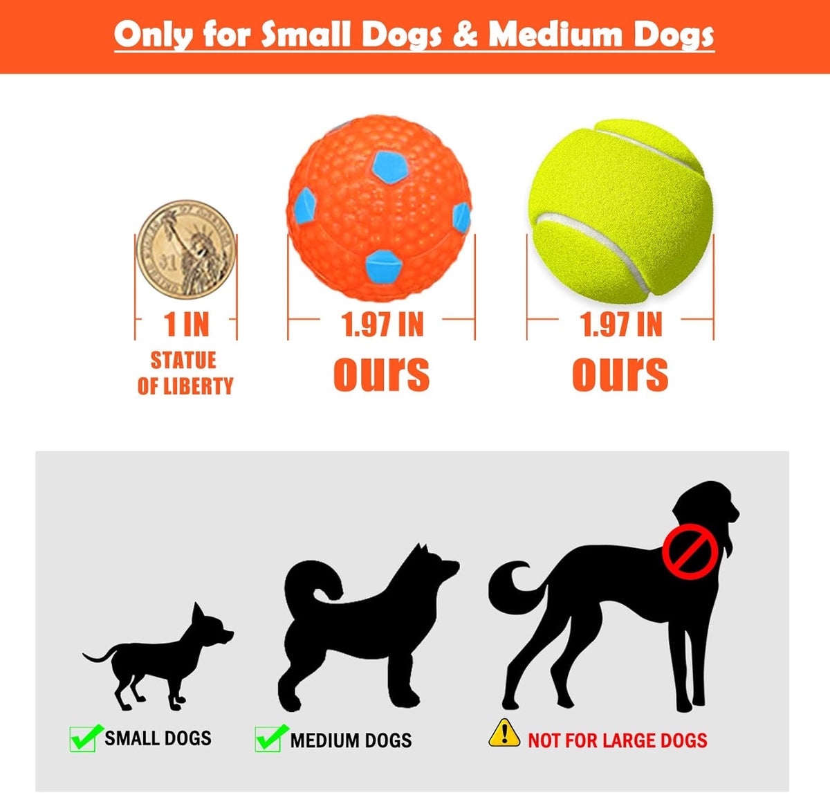 6 Pcs 1.97" Diameter Mini Tennis Balls for Dogs Z9345