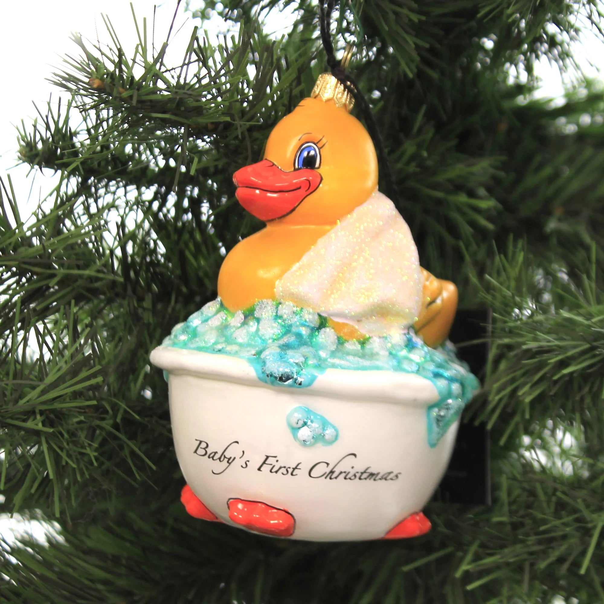 Pink Rubber Ducky Ornament A86186