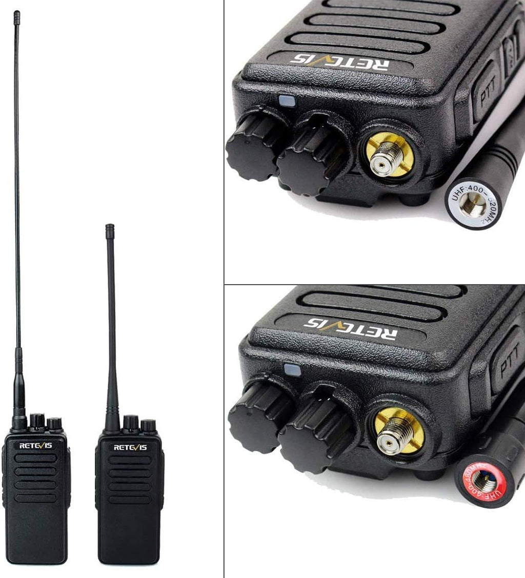 5 Pack Long Range Heavy Duty Rechargeable Two Way Radios with Earpiece and Mic V125