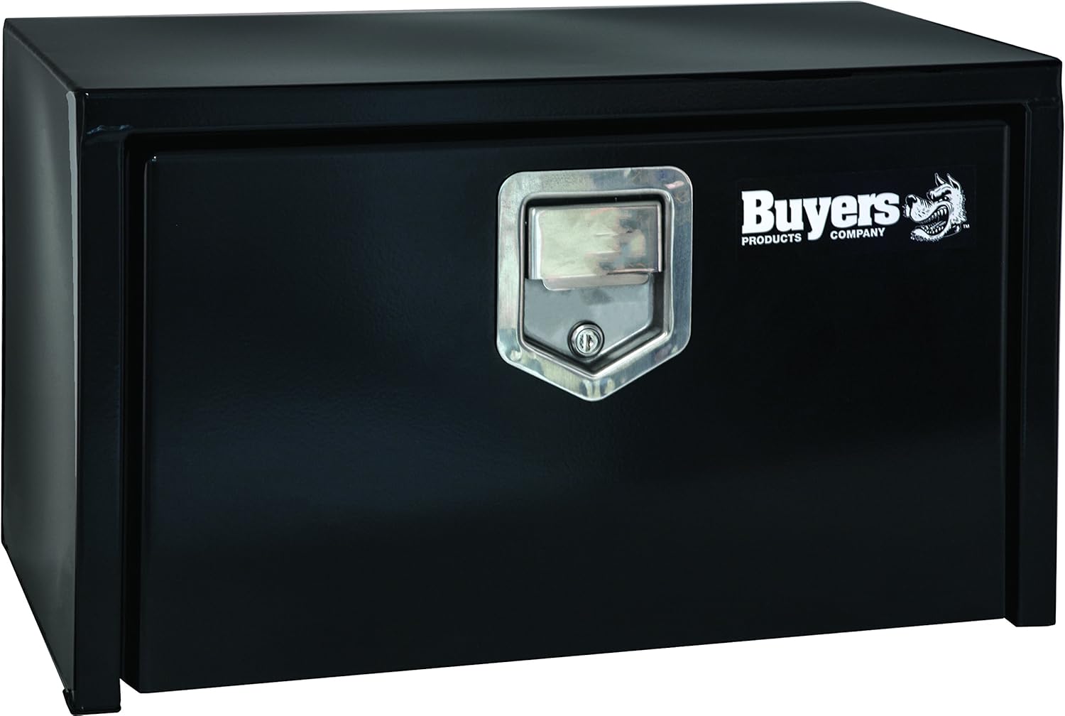 Black Steel Underbody Truck Box with Paddle Latch C537