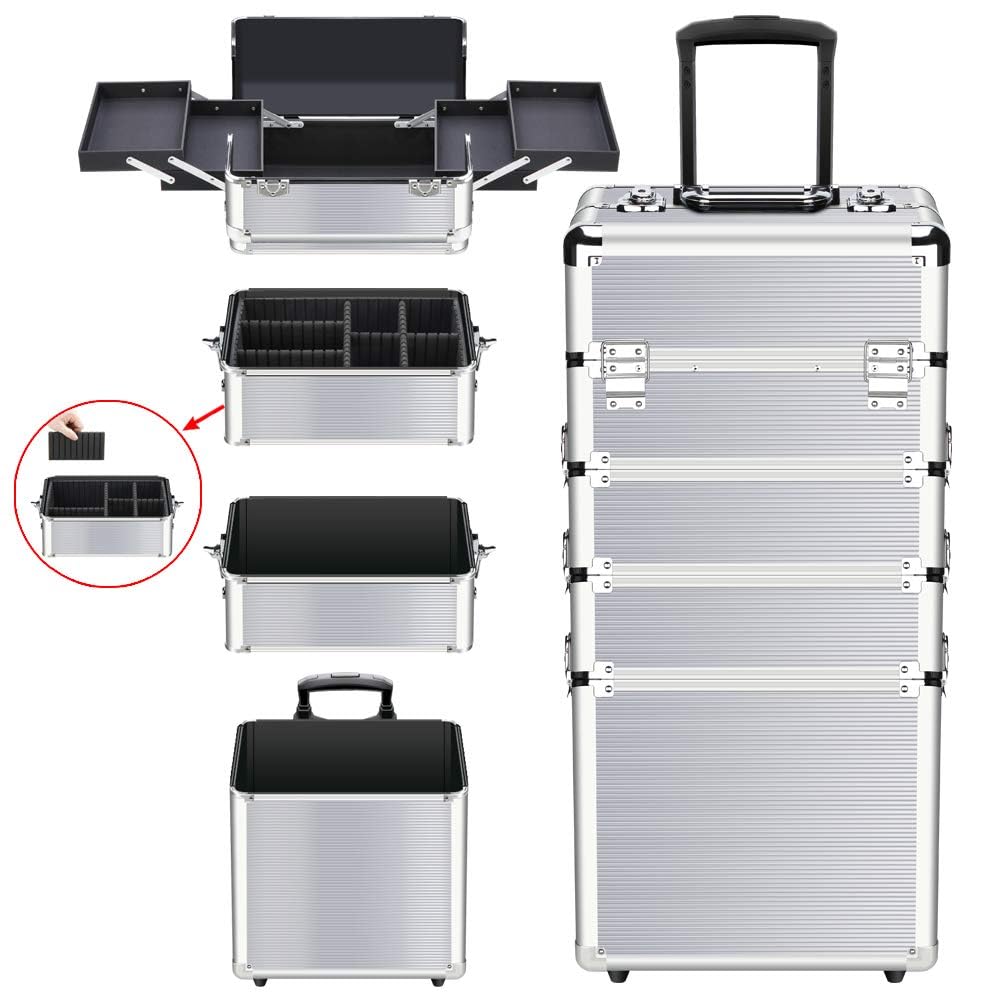 Professional Cosmetics Rolling Organizer Aluminum Frame V705903