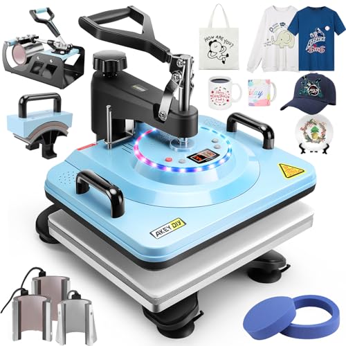15"x12" 8 in 1 Swing Away Heat Press Machine S2011
