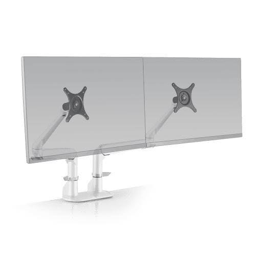 Articulating Dual Monitor Arm, Flat White C888586