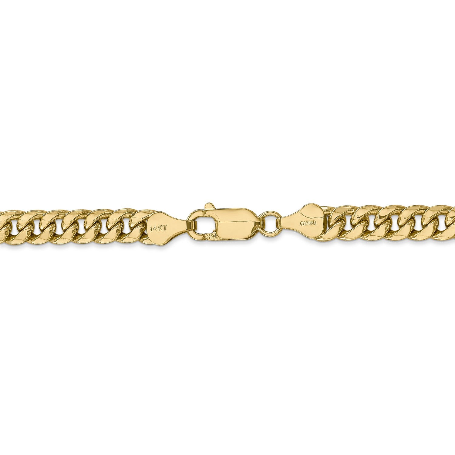 14k Yellow Gold Cuban Link Chain Necklace J7499