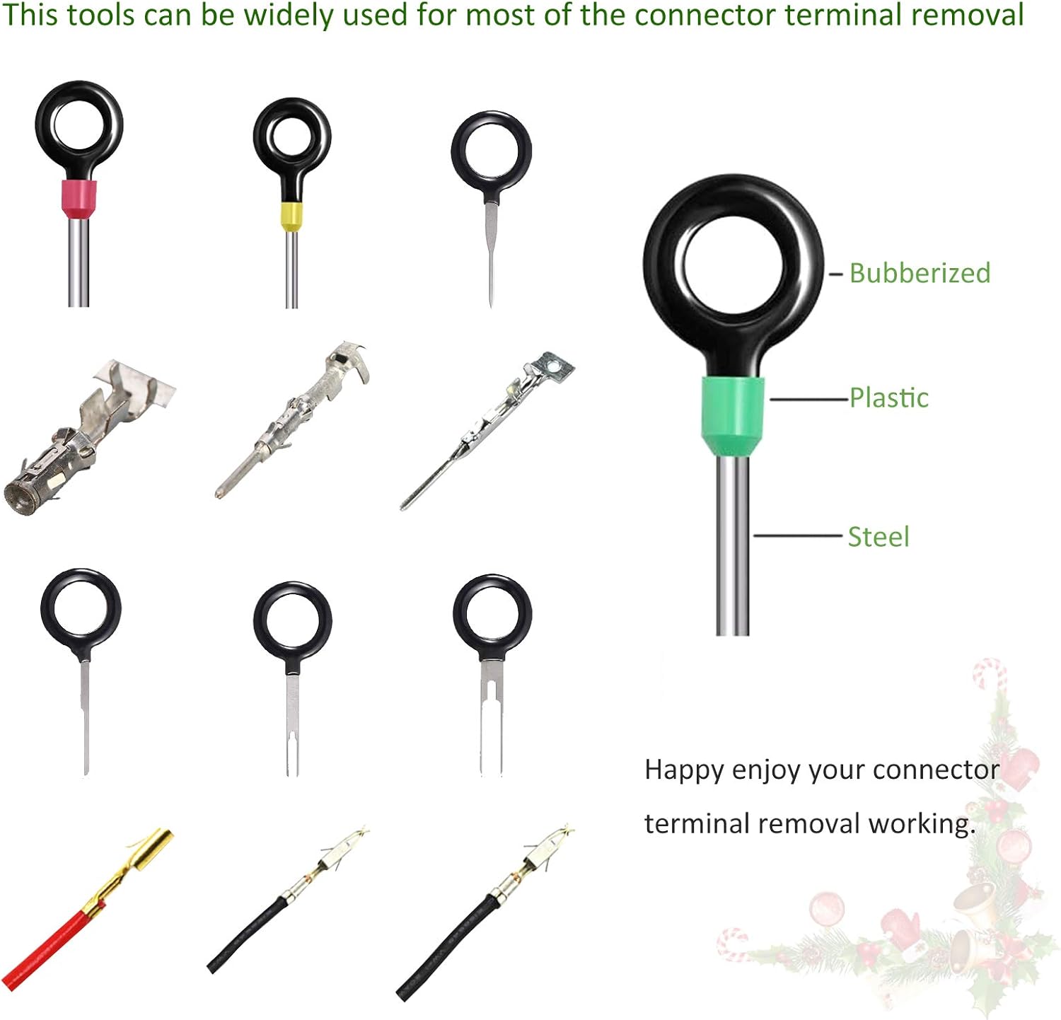 76PCS 52 Sizes Stainless Steel Terminal Removal Tool Kit B833