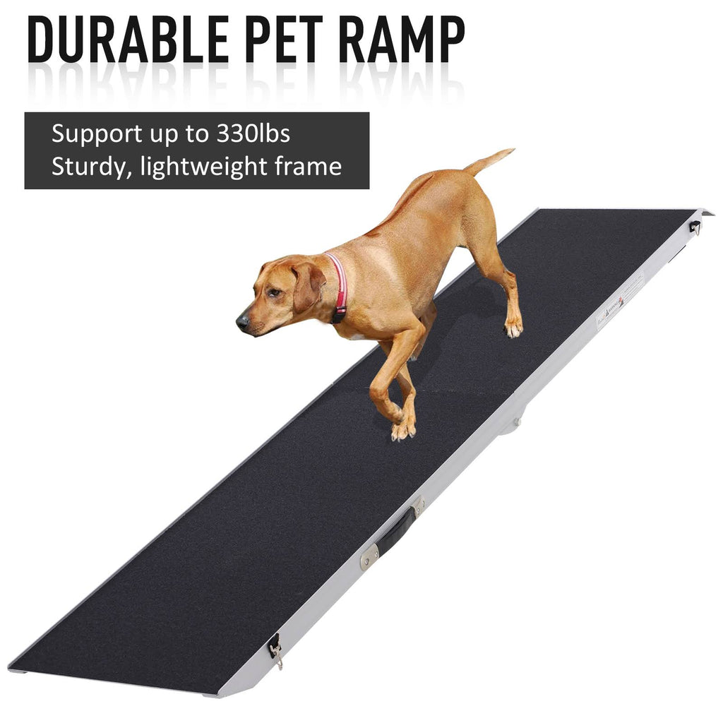 Portable Bi-Fold Pet Ramp for Large Dogs Car Truck SUV N7839
