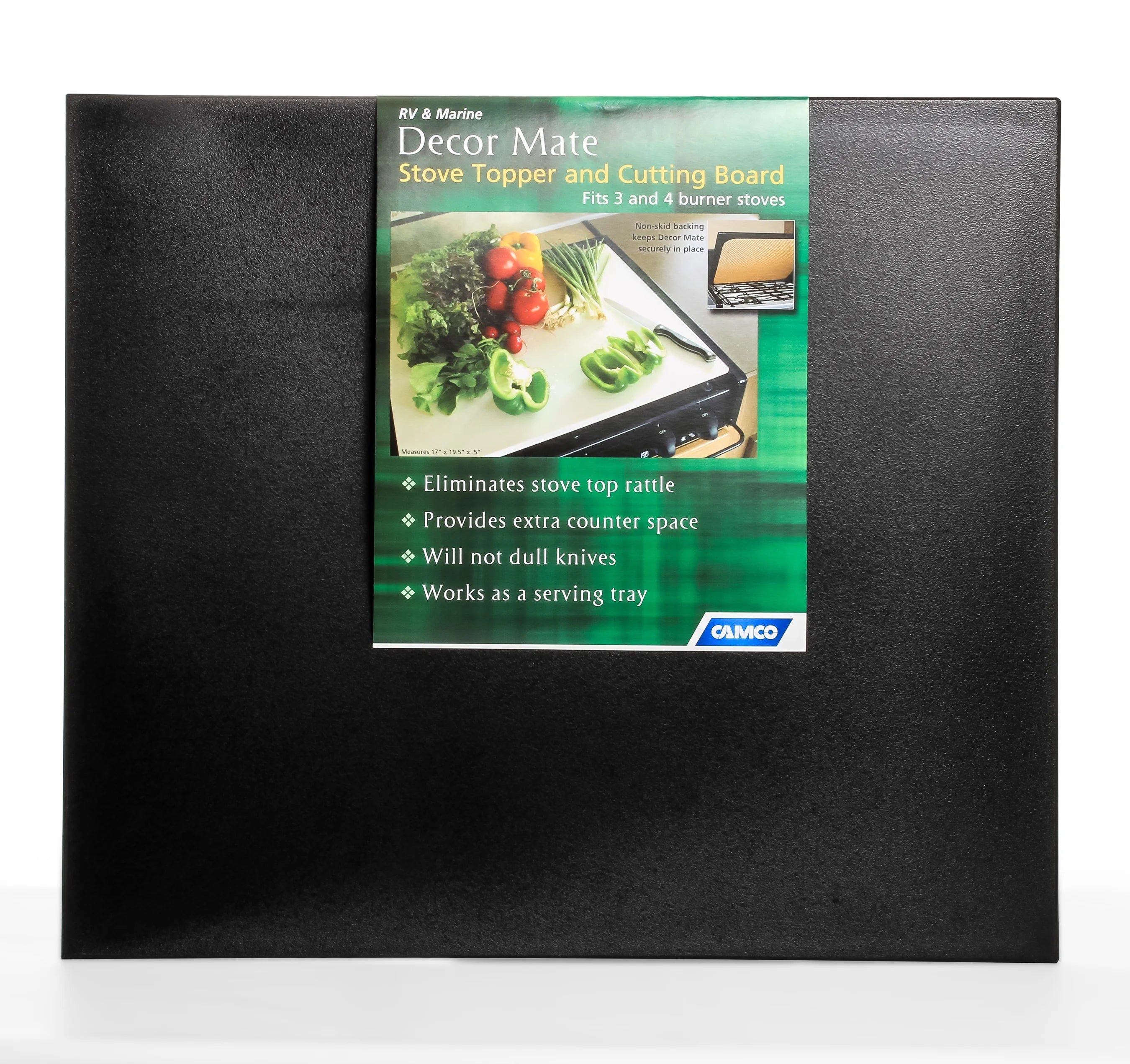 Black Stove Topper and Cutting Board C76205