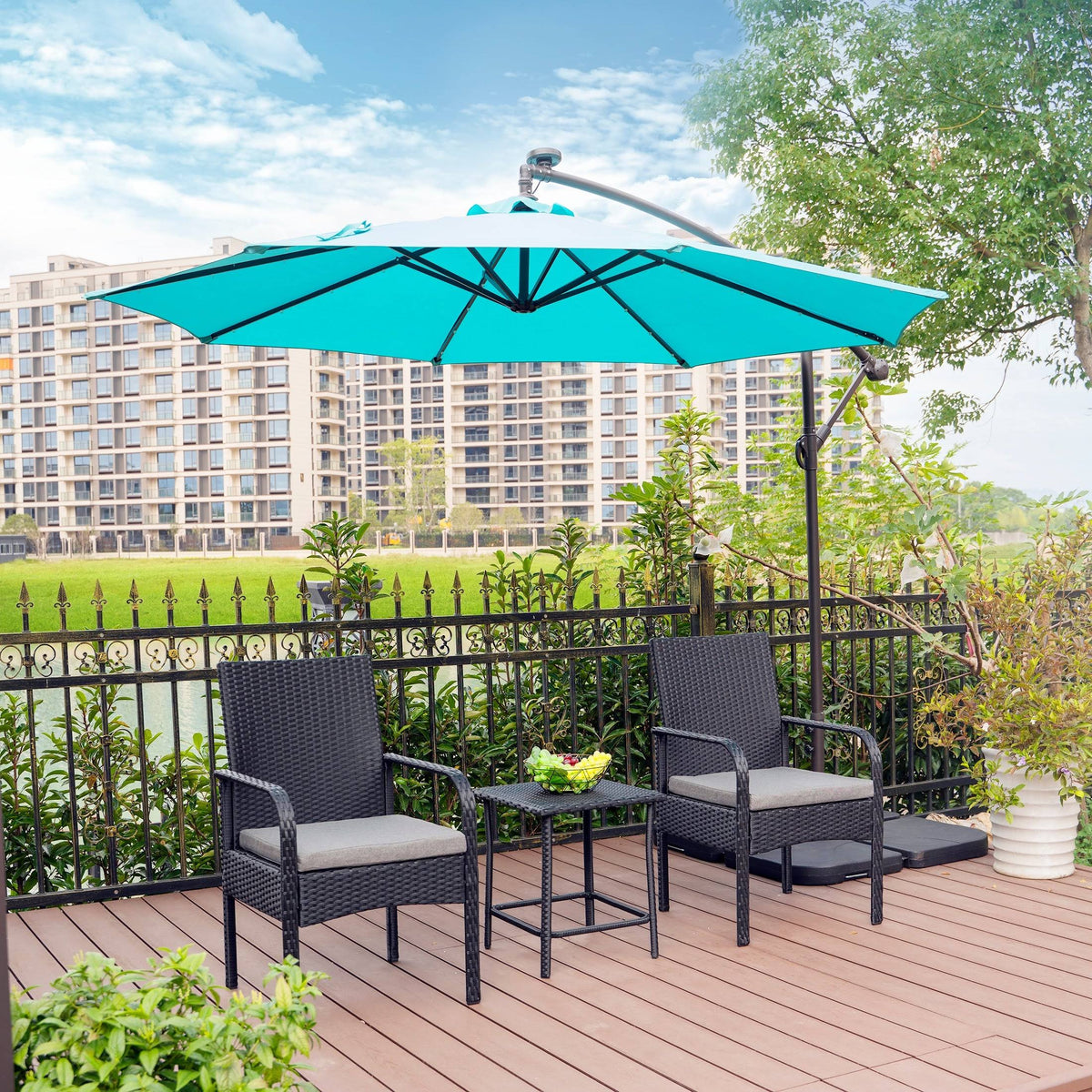 Beige 3-Piece Rattan Wicker Seating Set U2899