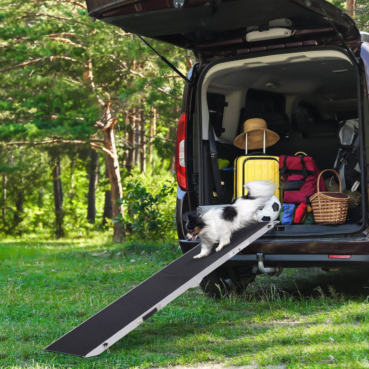 Portable Bi-Fold Pet Ramp for Large Dogs Car Truck SUV N7839