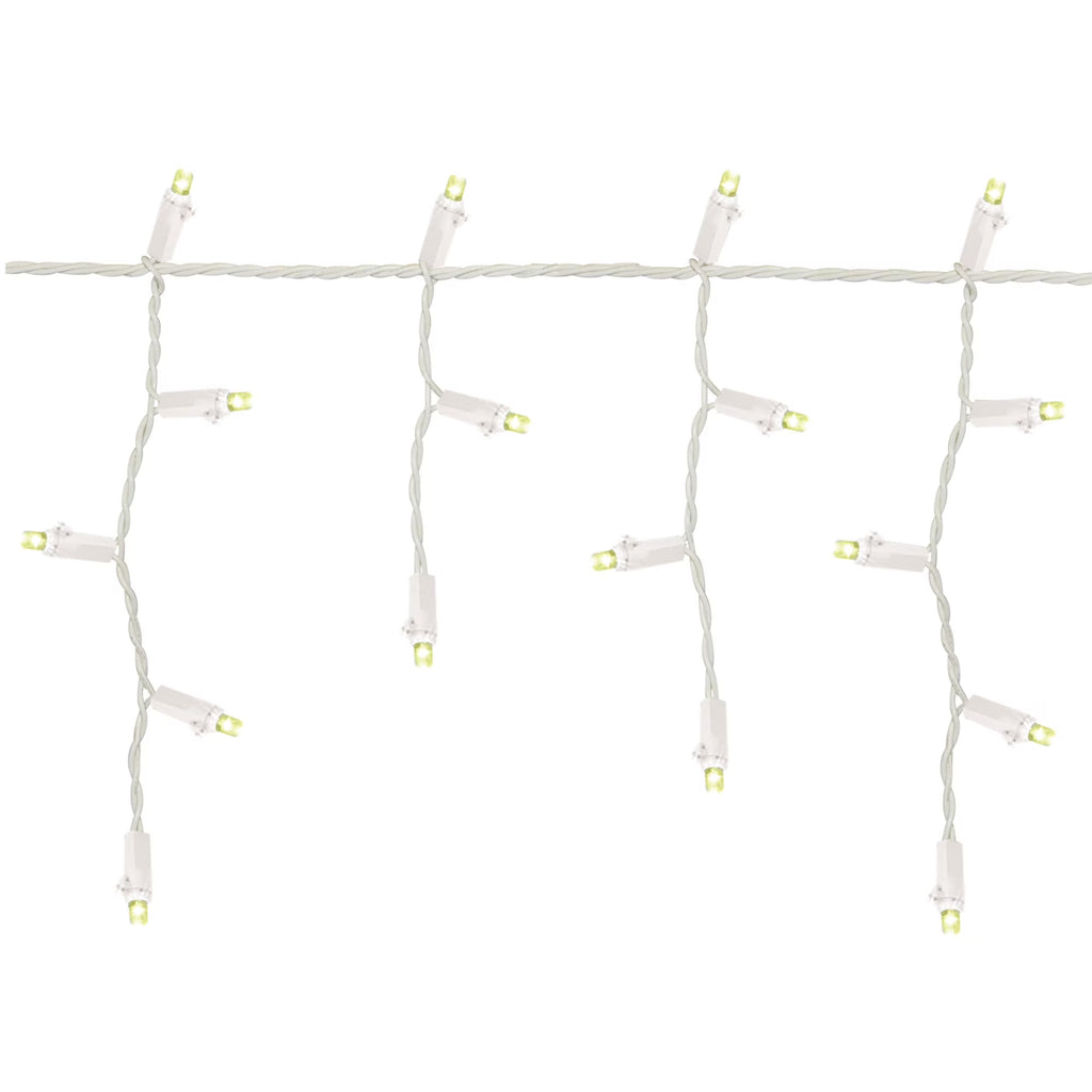 500-Count Warm White LED Dome Icicle Christmas Lights Z4053