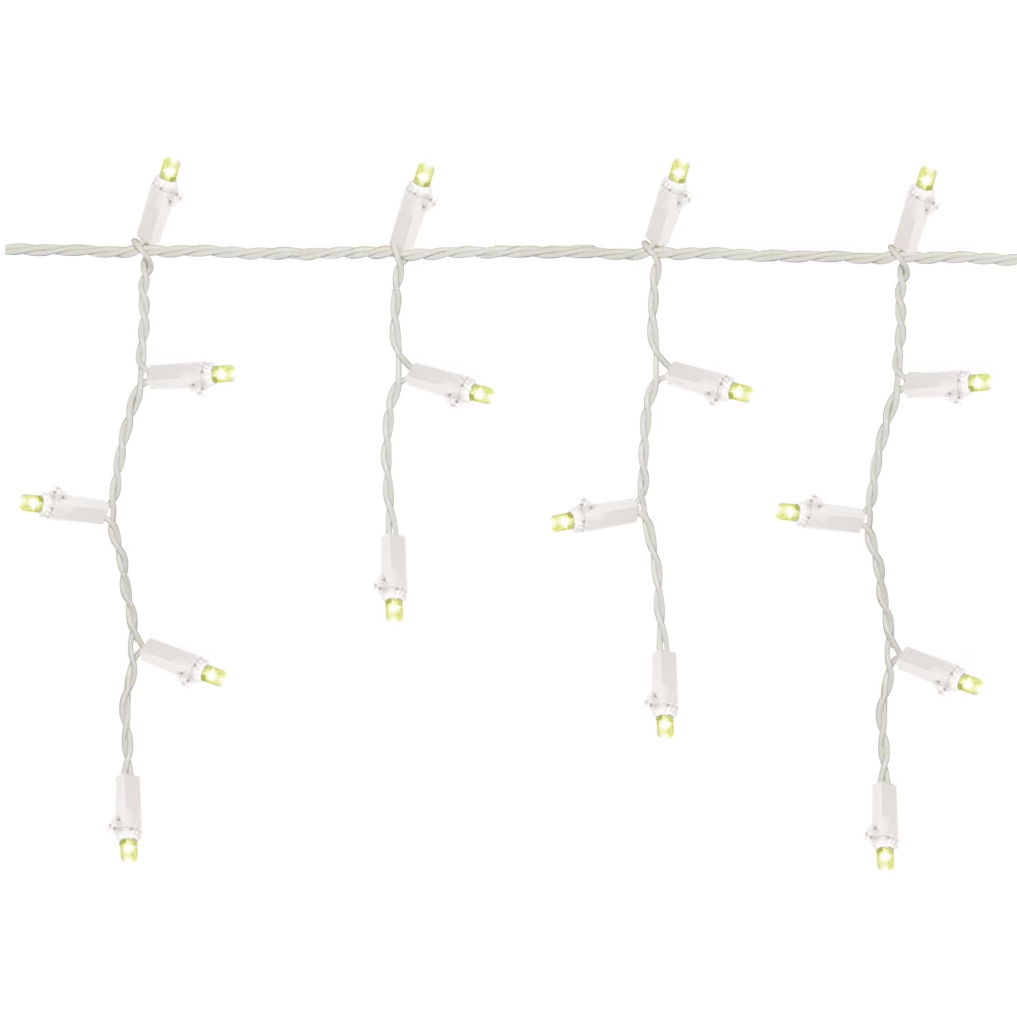 500-Count Warm White LED Dome Icicle Christmas Lights Z4053