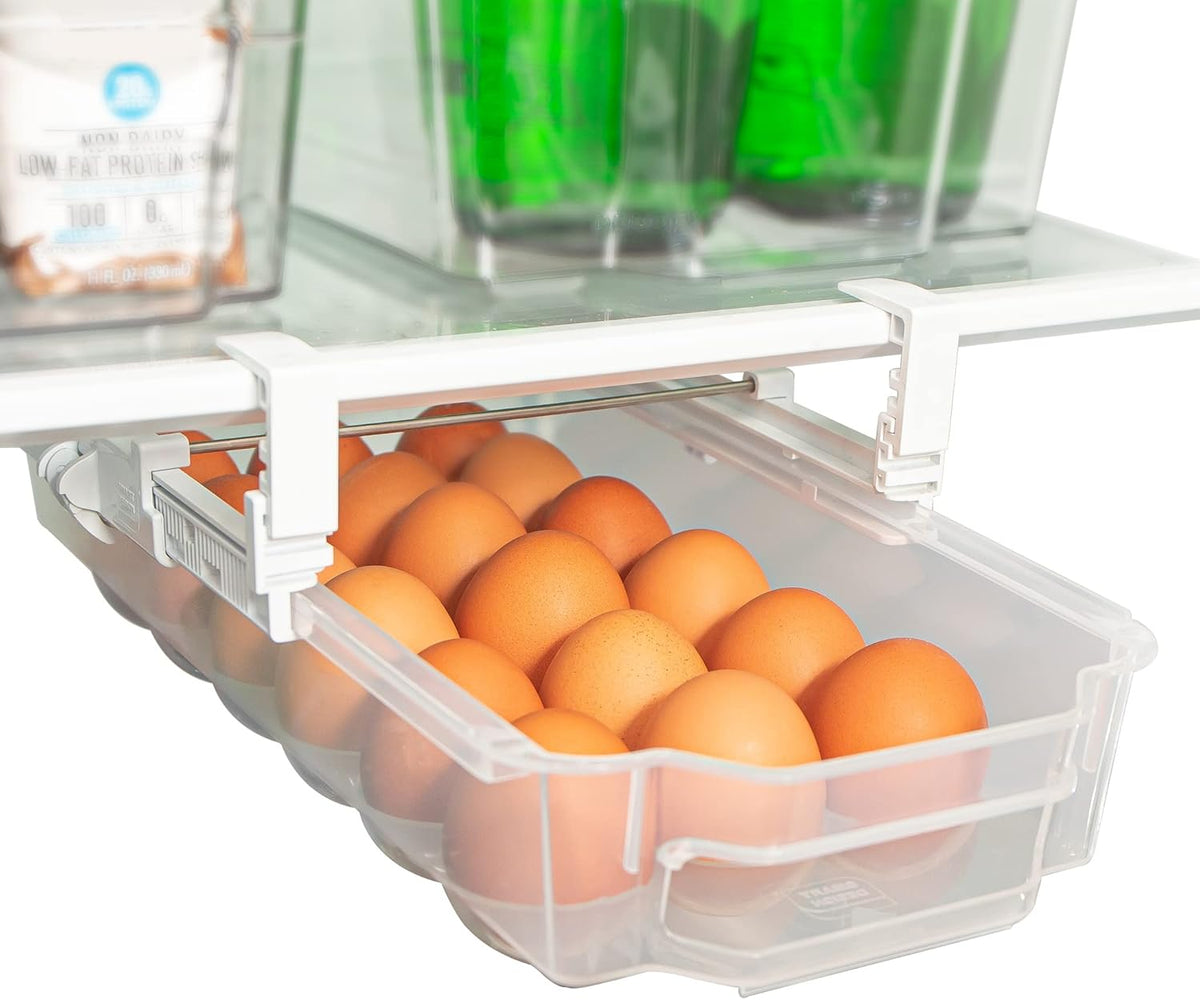 Clear Plastic Egg Drawer Set of 2 G218