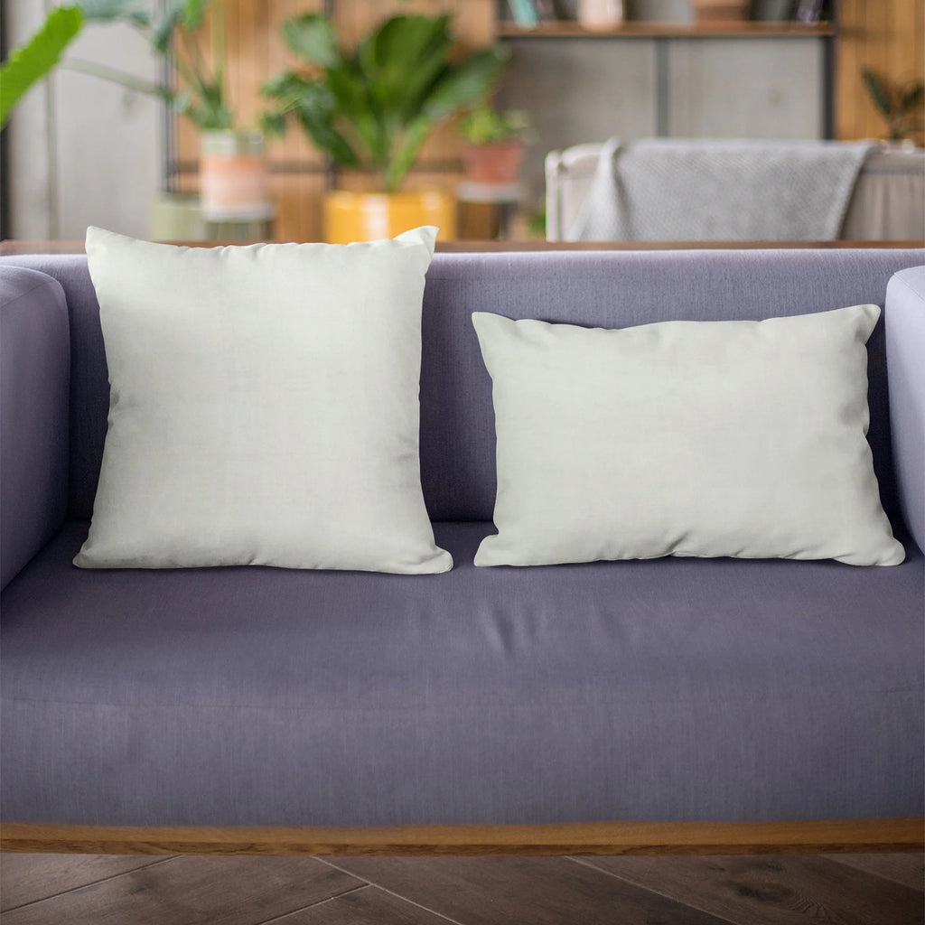 Baby Blue Solid Shiny Velvet Throw Pillow 12 x 20 in. Q308