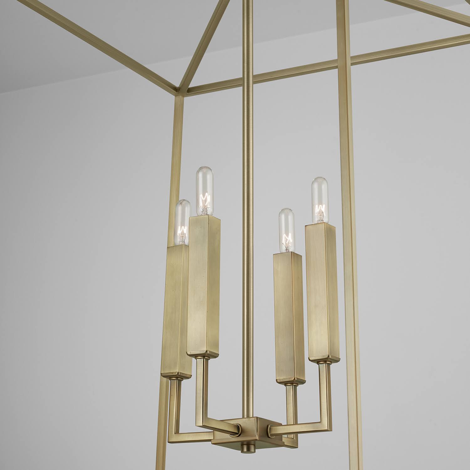 Aged Brass 4 Light Foyer V883941