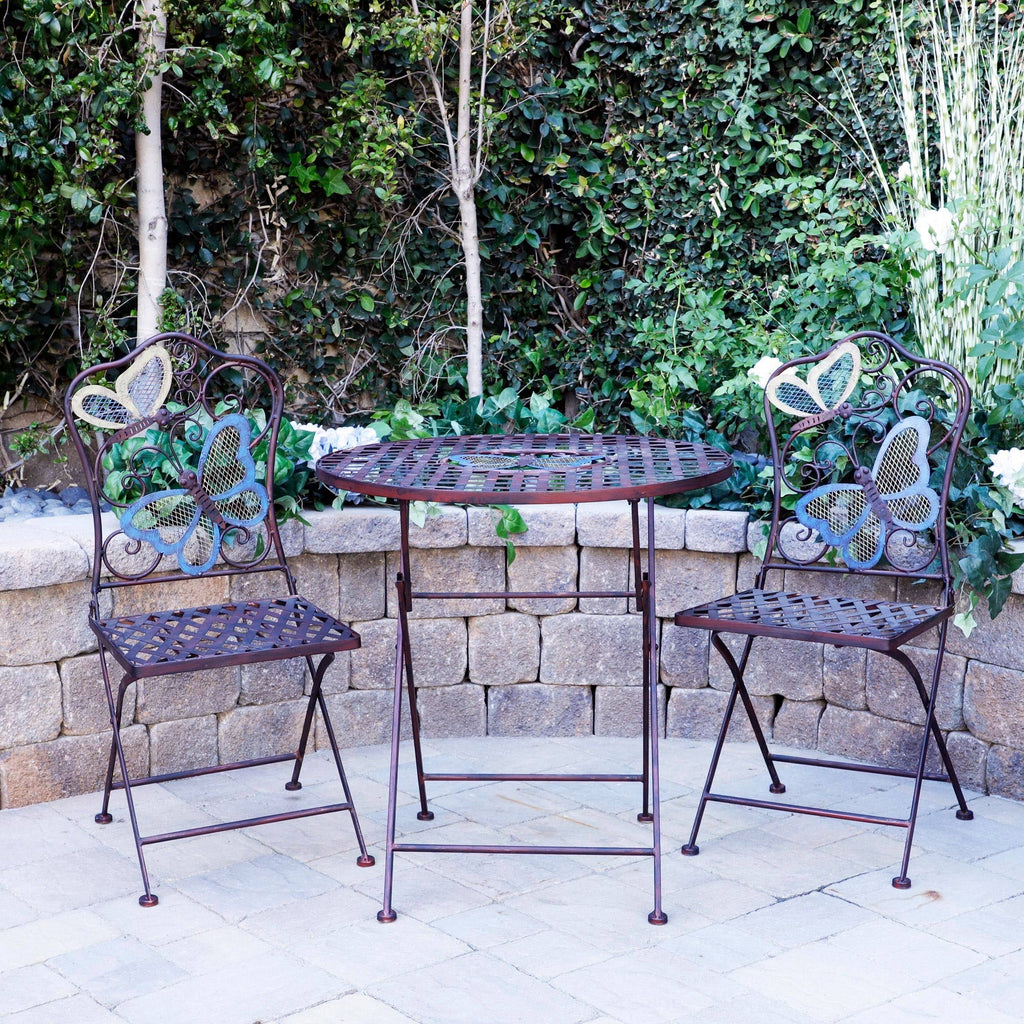 Alpine Butterfly Table and Two Chairs Bistro Set N51565