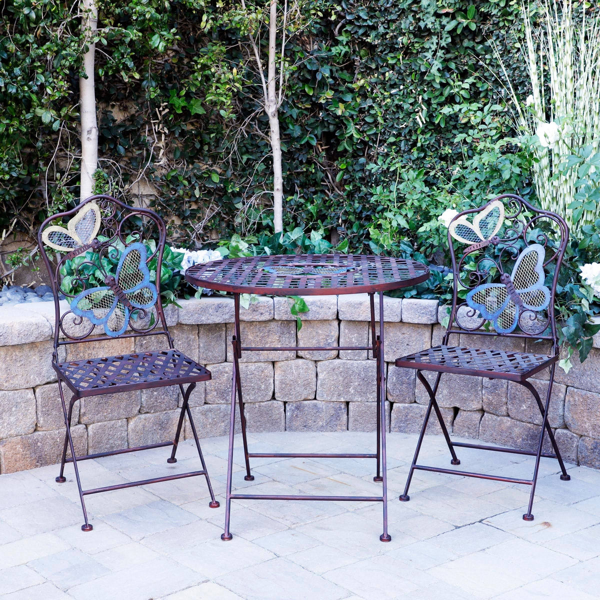 Alpine Butterfly Table and Two Chairs Bistro Set N51565
