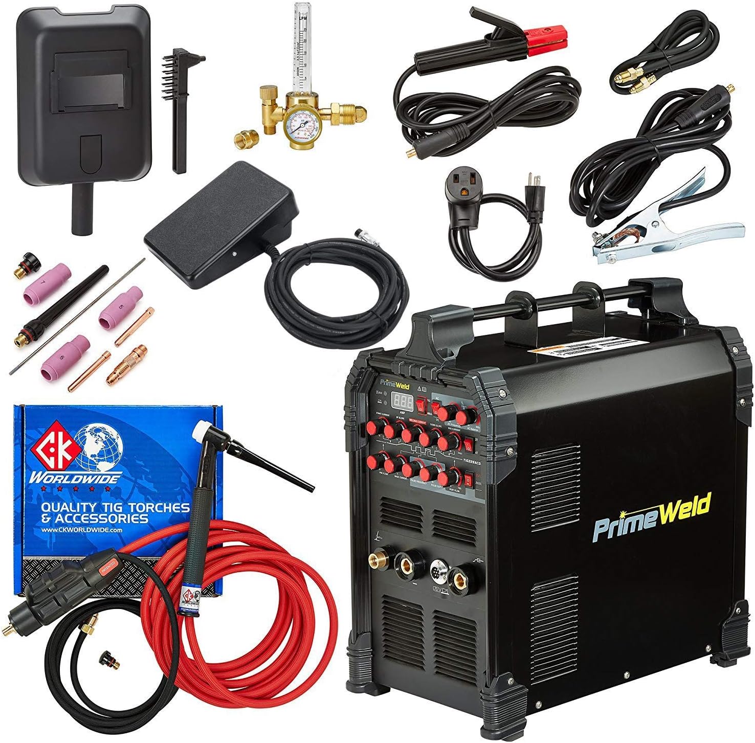 225 Amp AC DC Tig/Stick Welder with Pulse Torch Z675217