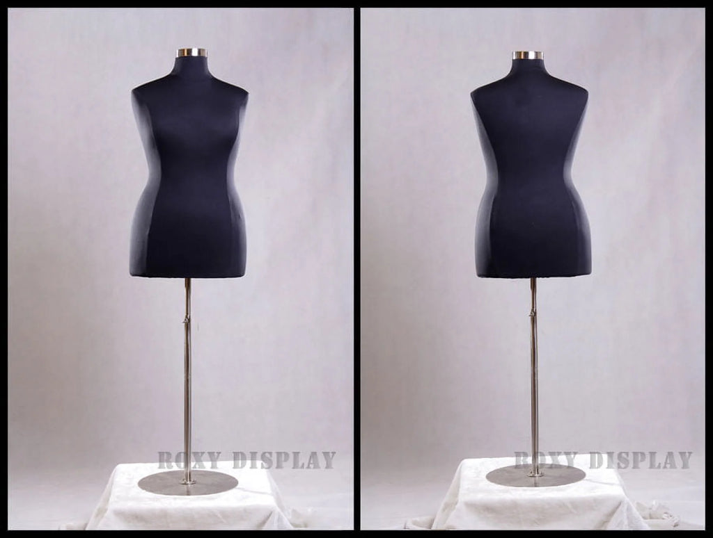 Black Female Large Plus Size 18-20 Mannequin Dress Body Form Z2485