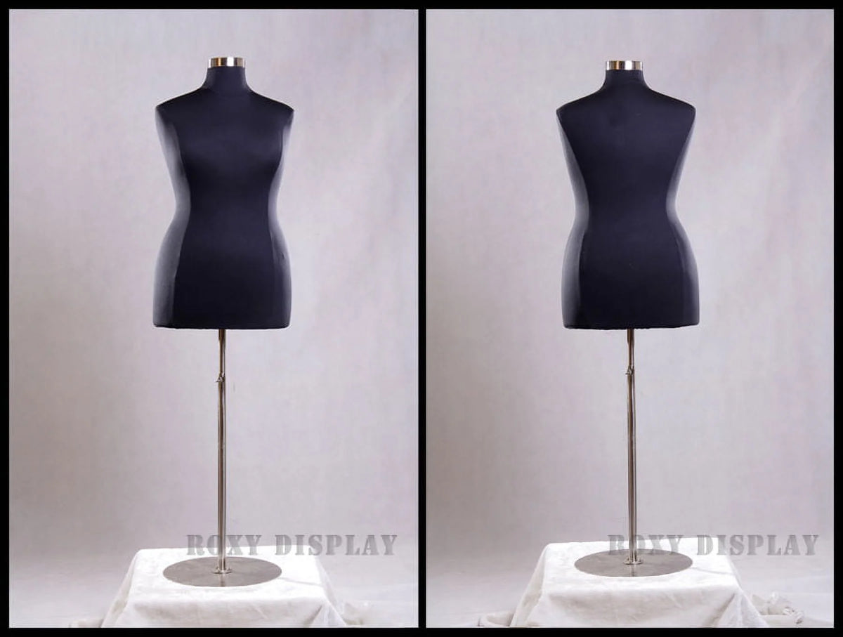 Black Female Large Plus Size 18-20 Mannequin Dress Body Form Z2485