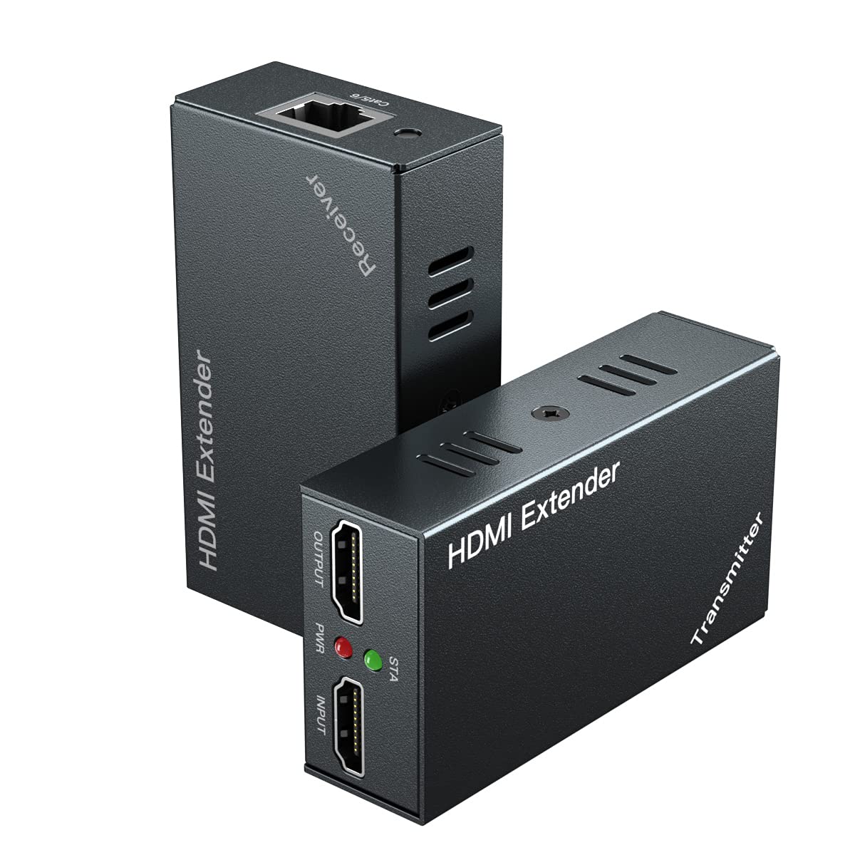 HDMI Extender with IR Over Single Cat5e/6/7 164ft (50m) Full HD 3D 1080P@60Hz with Loop and POC R124092