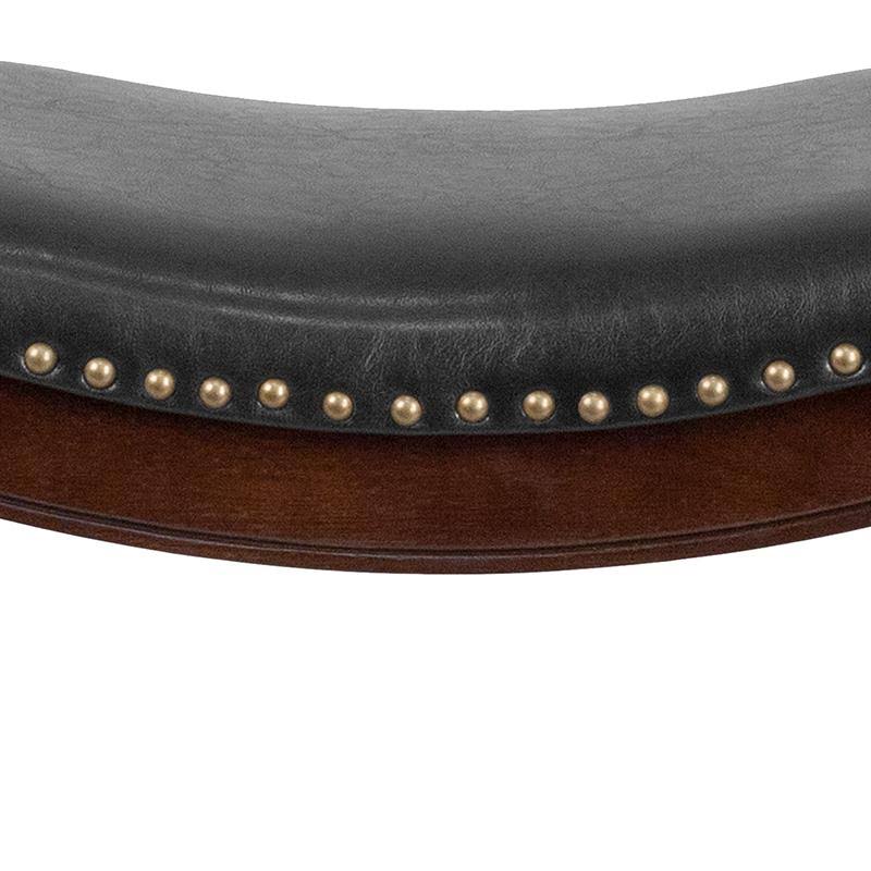 Cappuccino Wood Counter Height Stool W2492