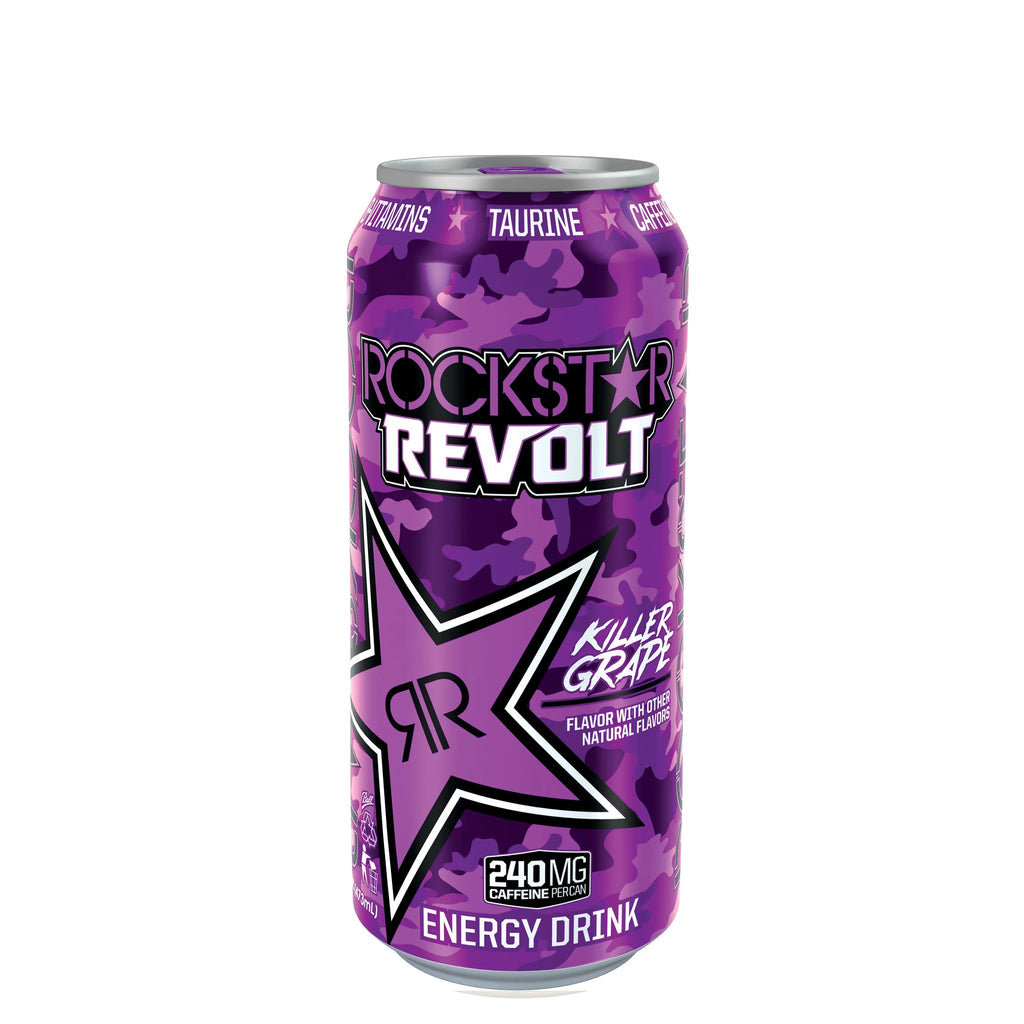 Grape Energy Drink, 16 fl oz, 24 Cans R33693