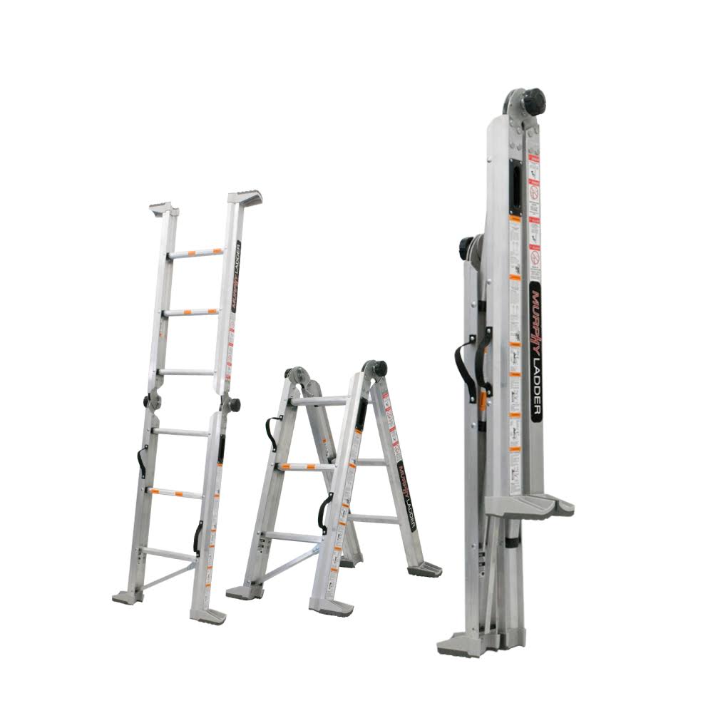 Aluminum Multi-Position Ladder with Wall Mount Q851