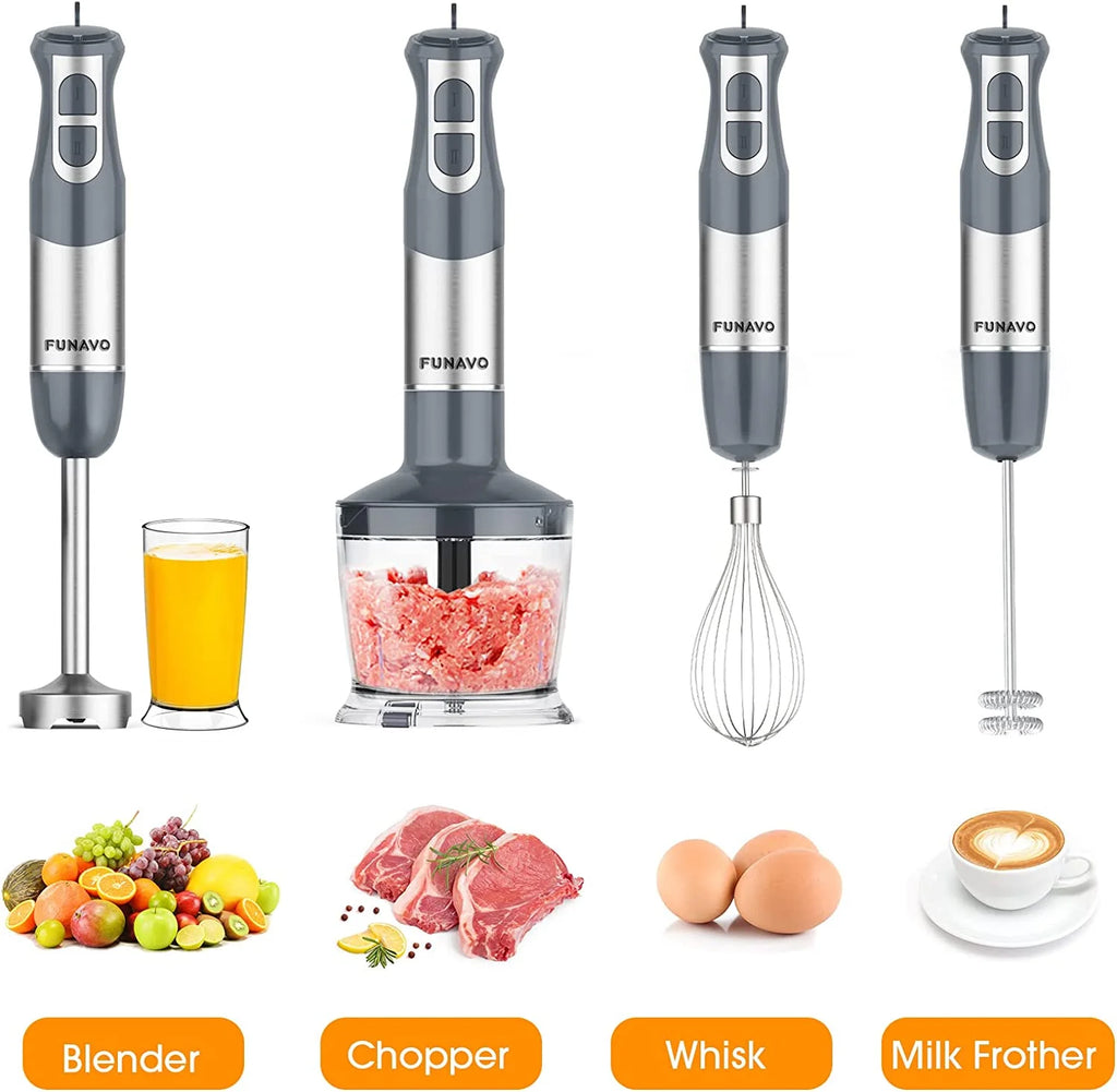 800W Stainless Steel Hand Blender with Turbo Mode K604794