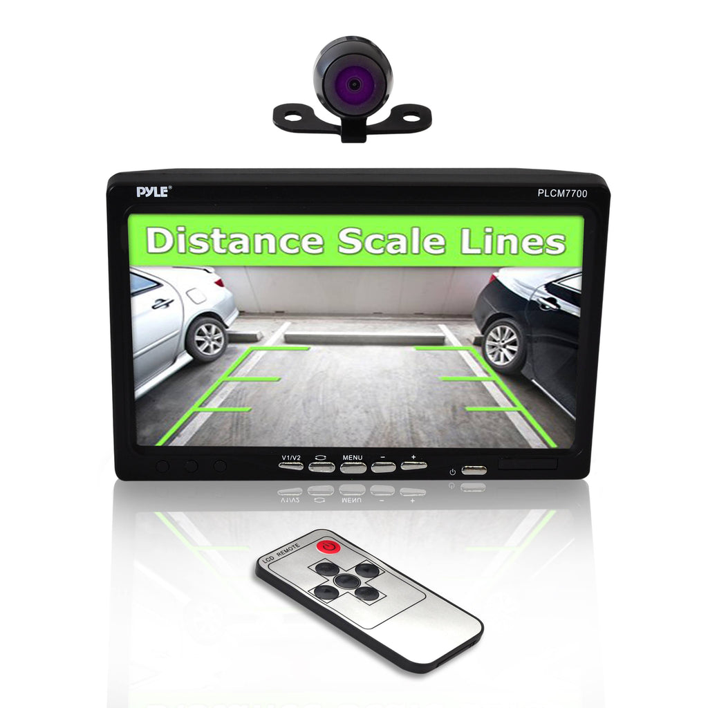Window Suction-mount LCD Widescreen Monitor & Universal Mount Backup Camera K984741