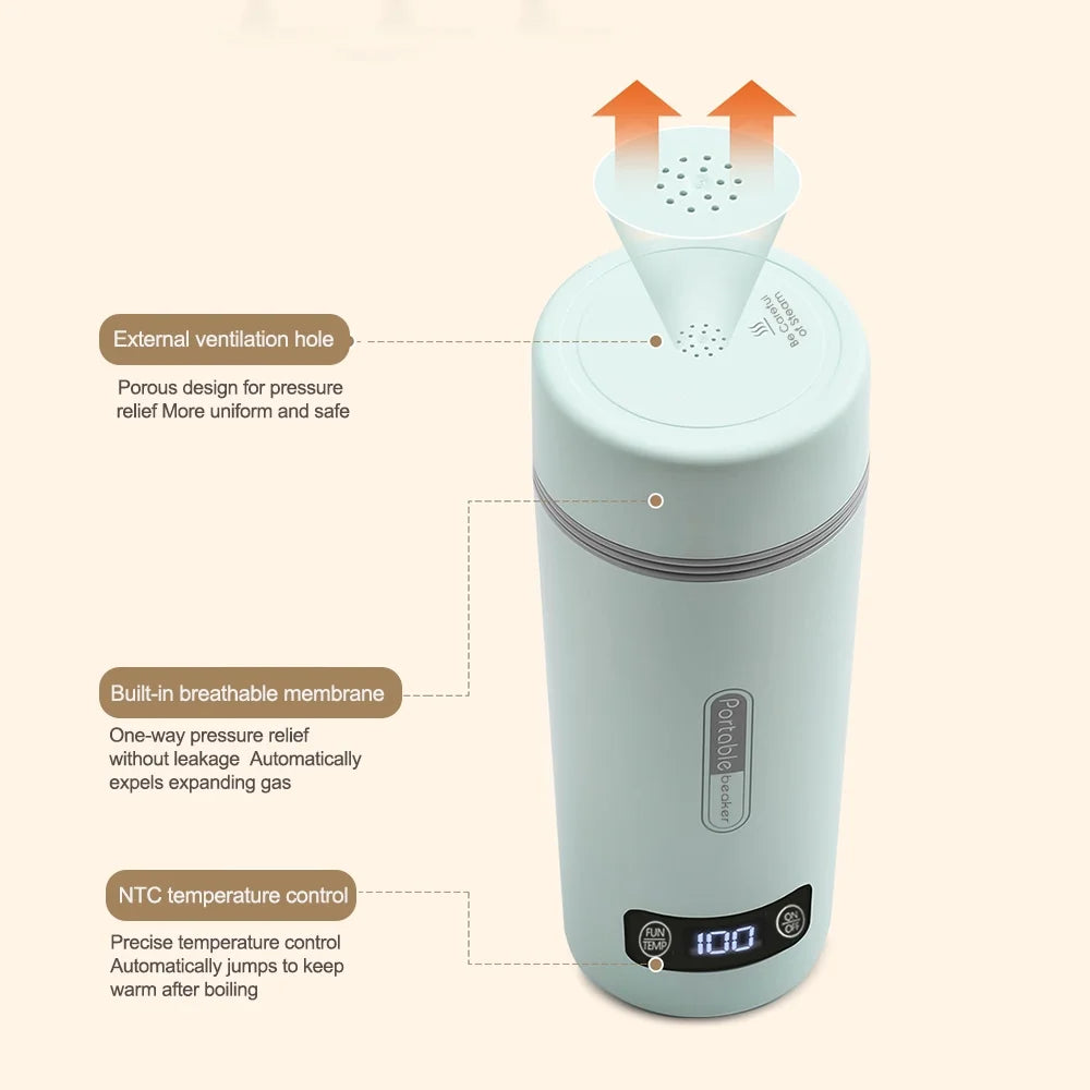 Portable Electric Kettle 350ml Stainless Steel W773221